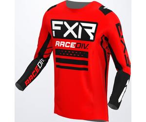 FXR Off-Road RaceDiv Maglia Motocross, nero-rosso, taglia S per maschi
