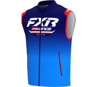 FXR Off-Road Revo Gilet da motocross, bianco-rosso-blu, taglia S per maschi