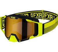 FXR Pilot Stripes Occhiali per motoslitte, giallo/nero, Taglia unica