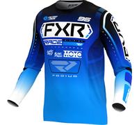 FXR Podium 2025 Maglia da motocross, blu/nero/bianco, Taglia L