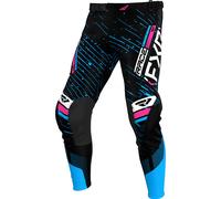 FXR Podium 2025 Pantaloni da motocross, nero-rosa-blu, taglia 28 per maschi
