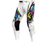 FXR Podium 2025 Pantaloni da motocross per ragazzi, nero-multicolore, taglia 26