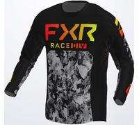 FXR Podium Colored Maglia Motocross, nero/grigio, Taglia S