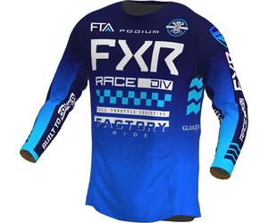 FXR Podium Gladiator 2023 Maglia Motocross, bianco-blu, taglia XL per maschi