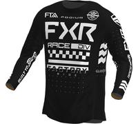 FXR Podium Gladiator 2023 Maglia Motocross Giovanile, nero-bianco, taglia M