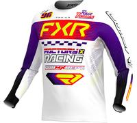 FXR Podium Gladiator Maglia da motocross, nero-bianco-porpora, taglia 2XL per maschi