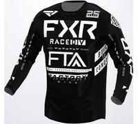 FXR Podium Gladiator Maglia Motocross, Bianco/nero, Taglia XS
