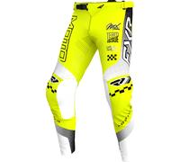 FXR Podium Gladiator Pantaloni da motocross, nero-bianco-giallo, taglia 28 per maschi