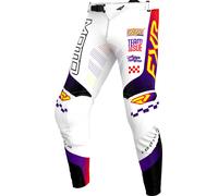 FXR Podium Gladiator Pantaloni da motocross, bianco-porpora, taglia 32 per maschi