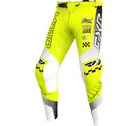 FXR Podium Gladiator Pantaloni da motocross, nero/bianco/giallo, Taglia 38