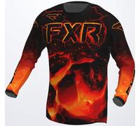 FXR Podium Magma Maglia Motocross, nero-rosso, taglia M per maschi