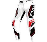 FXR Podium Relay MX White, pantaloni in tessuto 30 male Bianco/Nero/Rosso