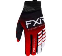 FXR Prime 2023 Guanti da motocross, nero/rosso, Taglia S