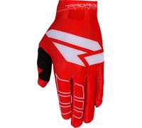 FXR Pro-Fit Air Guanti da Motocross perforati, rosso/bianco/nero, Taglia S