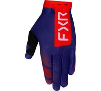 FXR Pro-Fit Air Logo Guanti da Motocross perforati, blu/rosso, Taglia S