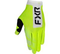 FXR Pro-Fit Air Logo Guanti da Motocross perforati, Giallo/Bianco, Taglia S