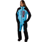 FXR Recruit Lite 2023 Ladies One Piece Snowmobile Suit, nero/blu, Taglia 8