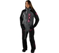 FXR Recruit Lite 2023 Ladies One Piece Snowmobile Suit, nero/grigio, Taglia 16