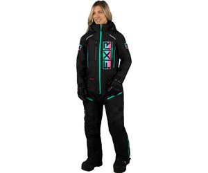 FXR Recruit Lite 2023 Ladies One Piece Snowmobile Suit, nero-multicolore, taglia 4 per donne