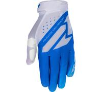 FXR Reflex Air Guanti da motocross, bianco-blu, taglia S per maschi