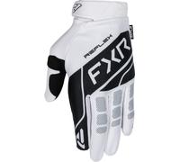 FXR Reflex Dual Guanti da motocross, nero-bianco, taglia L per maschi