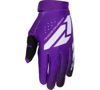 FXR Reflex Guanti da motocross, nero-bianco-porpora, taglia M per maschi