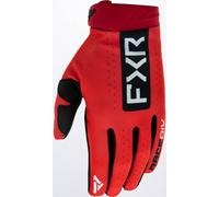 FXR Reflex Guanti motocross, nero-rosso, taglia S per maschi