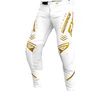 FXR Revo 2024 Pantaloni Motocross, bianco-oro, taglia 32 per maschi