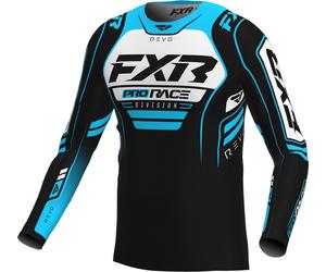 FXR Revo Alpha Maglia da motocross, nero/blu/bianco, Taglia L