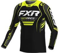 FXR Revo Alpha Maglia da motocross, nero/giallo, Taglia M