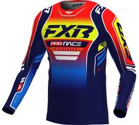 FXR Revo Alpha MX Nuke, maglia L male Blu Scuro/Blu/Rosso/Giallo Fluo