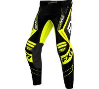 FXR Revo Alpha MX Toxic, pantaloni in tessuto 34 male Nero/Giallo Fluo