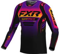 FXR Revo Alpha MX Twilight, maglia S male Nero/Lilla/Rosso/Arancione