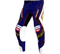 FXR Revo Alpha Pantaloni da motocross, nero-bianco-rosso-blu, taglia 36 per maschi