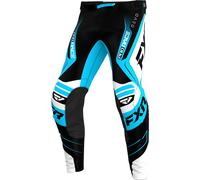 FXR Revo Alpha Pantaloni da motocross, nero/blu/bianco, Taglia 28