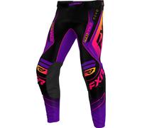 FXR Revo Alpha Pantaloni da motocross, nero/viola, Taglia 32