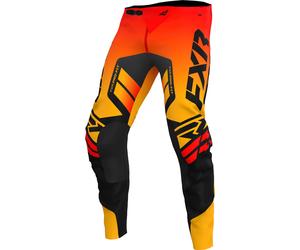 FXR Revo Comp Pantaloni Motocross Giovani, nero-arancione, taglia 26