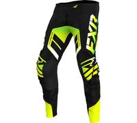 FXR Revo Comp Pantaloni Motocross, nero/giallo, Taglia 34
