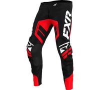 FXR Revo Comp Pantaloni Motocross, nero-rosso, taglia 40 per maschi