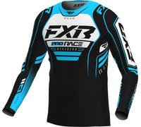 FXR Revo Maglia Motocross Giovanile, nero/blu/bianco, Taglia L