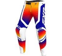 FXR Revo Pro LE Pantaloni Motocross, bianco-blu-arancione, taglia 38 per maschi