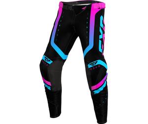 FXR Revo Pro LE Pantaloni Motocross Giovani, nero/rosa, Taglia 26
