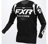 FXR Revo RaceDiv Maglia Motocross, Bianco/nero, Taglia M