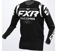 FXR Revo RaceDiv Maglia Motocross, nero-bianco, taglia M per maschi