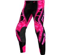 FXR Revo Velocity Pantaloni da motocross, nero-rosa, taglia 28 per maschi