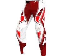 FXR Revo Velocity Pantaloni da motocross, bianco-rosso, taglia 28 per maschi