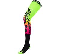 FXR Riding Calzini da motocross, grigio-verde-porpora, taglia L XL per maschi