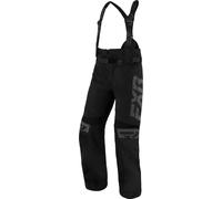 FXR RRX 2025 pantaloni con bretelle impermeabili per motoslitte, nero-grigio, taglia S per maschi