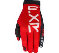 FXR Slip-On Air MX Gear Guanti Motocross, nero-bianco-rosso, taglia M per maschi