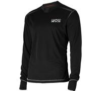FXR Vapour Merino Camicia funzionale Longsleeve, nero, Taglia M